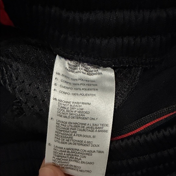 Adidas Black Pants with Red Accents - Picture 3 of 11